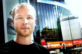 Henke utanför Madison Square Garden