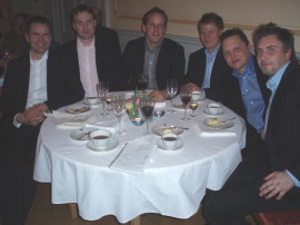 Magnus Hedin (Greencon), Henrik Wahlman (Mekonomen), Jimmy Wahlman (Svenska Finansgruppen), Markus Norin (Greencon), Stellan Sandström (Svenska Finansgruppen) och Robert Lindberg (CallUp)