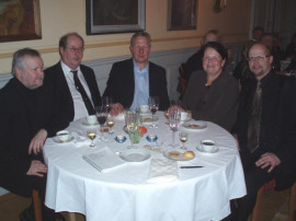 Håkan Gothe & Stefan Jansson (BMT), Ragnar & Margareta Lingvall (Svetscenter) och Peter Hornegård (TCC)