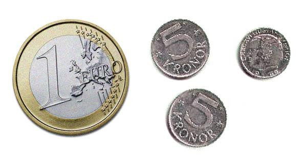 Alltför många kronor för en enda euro.