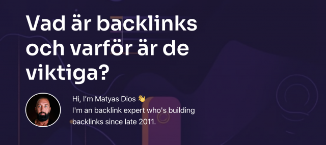 Matyas Dios, SEO-expert