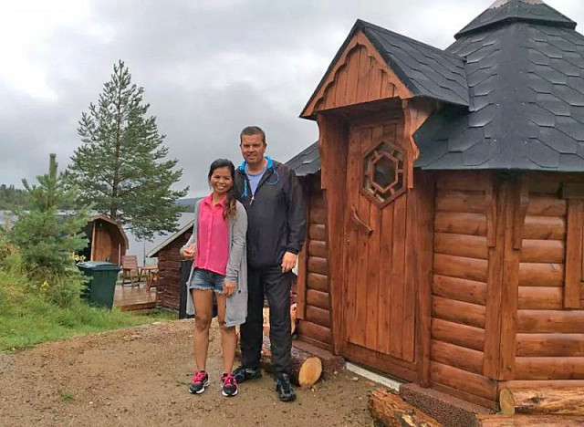 Benny och Nit Östblom presenterar skotersafari i härliga Härjedalen