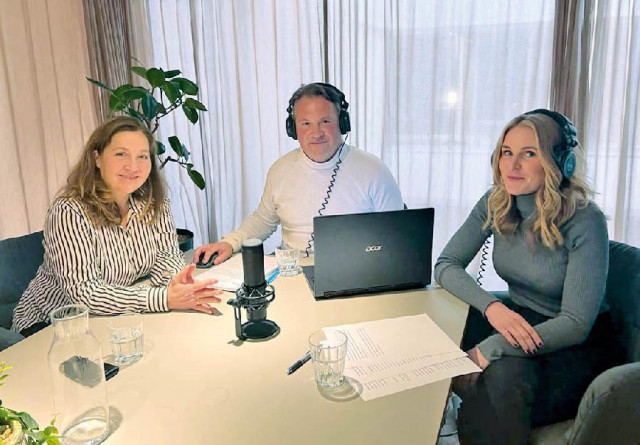 Ulrika Malmqvist, Anders Rönngren och Linnea Larsson på Gävle Business-podden.
