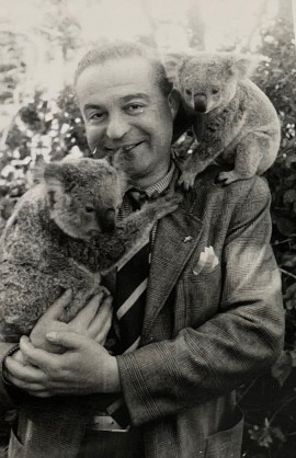 Leo Demant i Australien. Bild från State Library of New South Wales, Australien