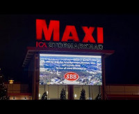 ICA Maxi-skylten Gävle - Gästriklands största reklamplats