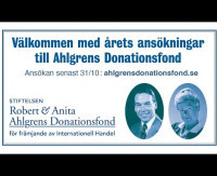 Ansökan till Robert & Anita Ahlgrens Donationsfond